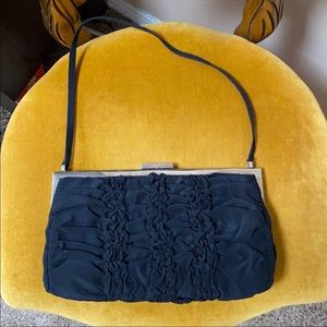 VTG Marc Jacobs Black Silk Ruffle Evening Bag Purse